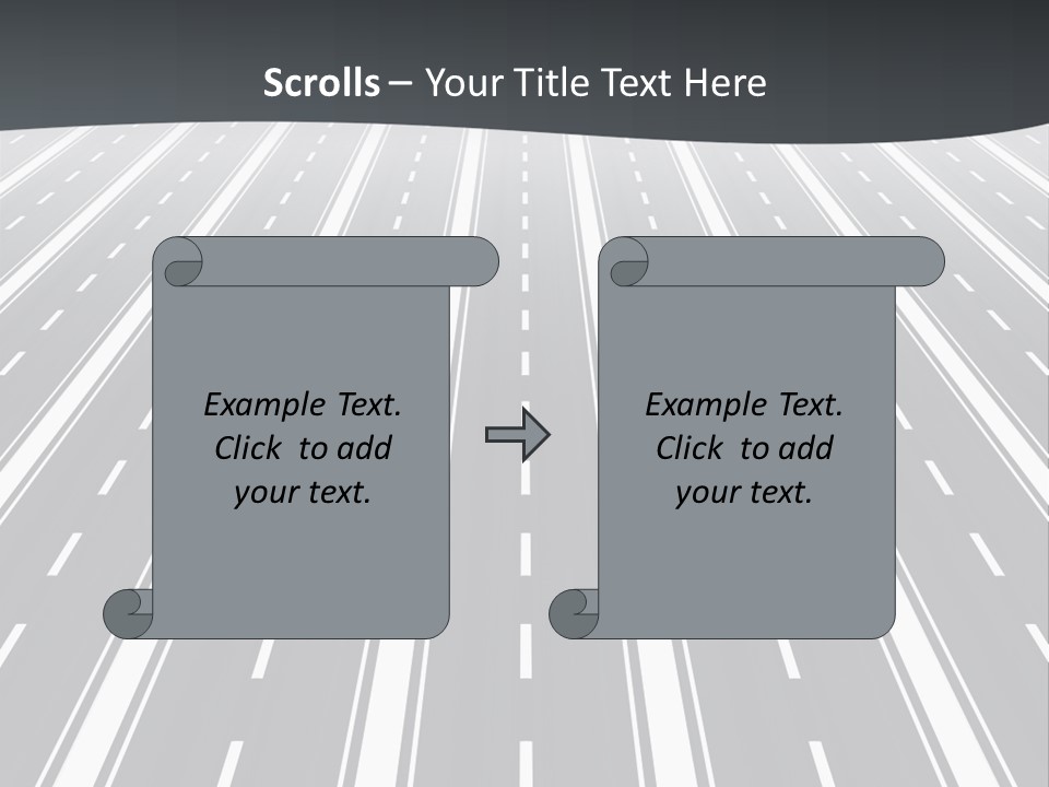 Numberless Illustration Car PowerPoint Template