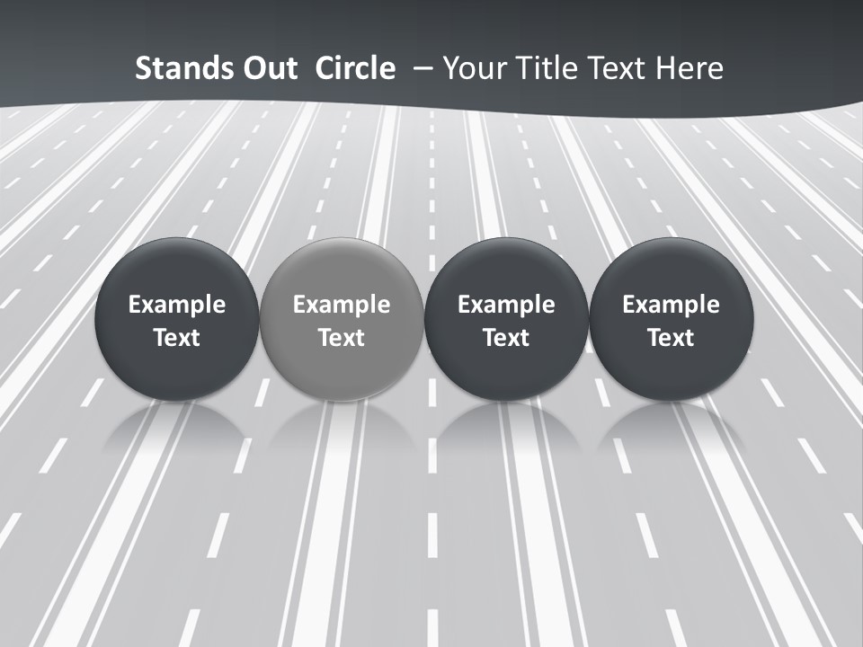 Numberless Illustration Car PowerPoint Template