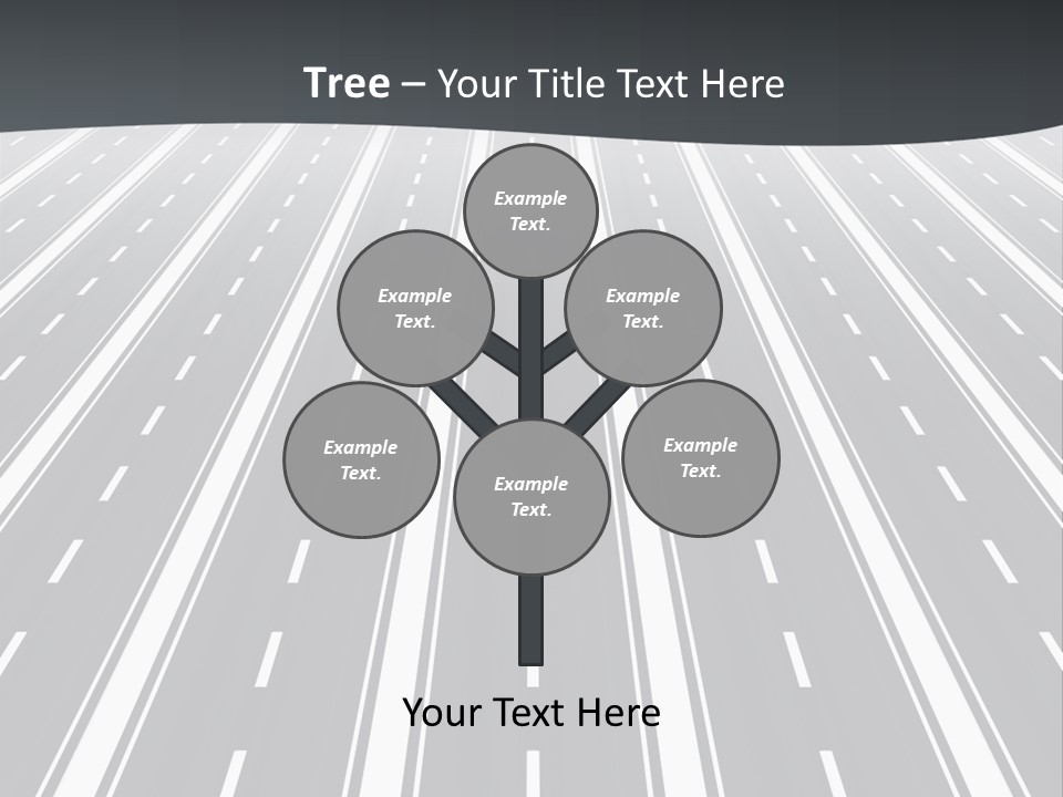 Numberless Illustration Car PowerPoint Template
