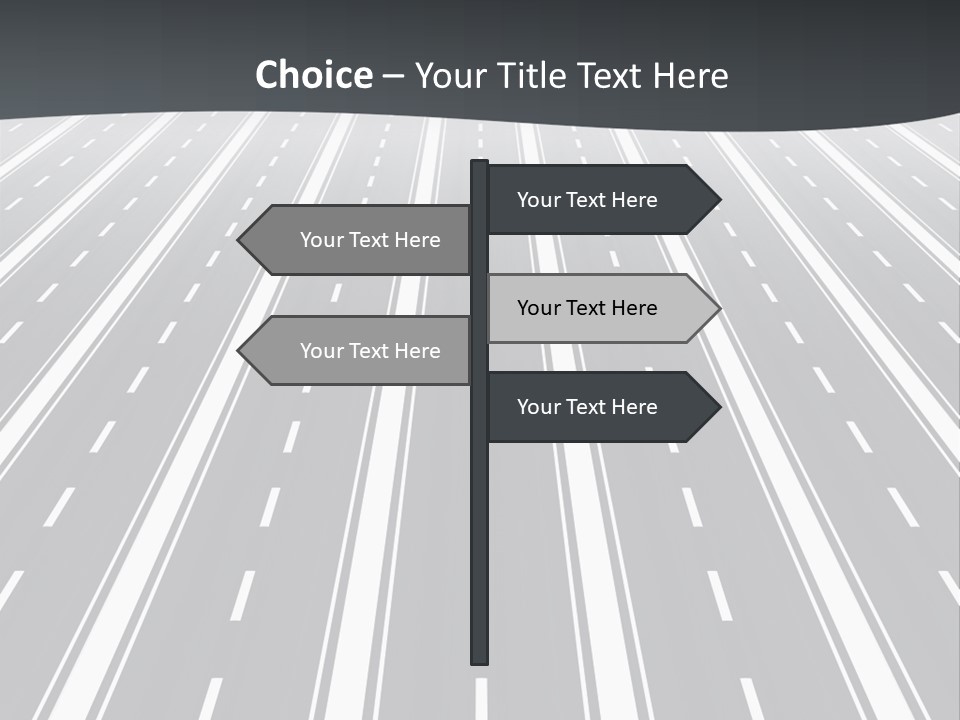 Numberless Illustration Car PowerPoint Template