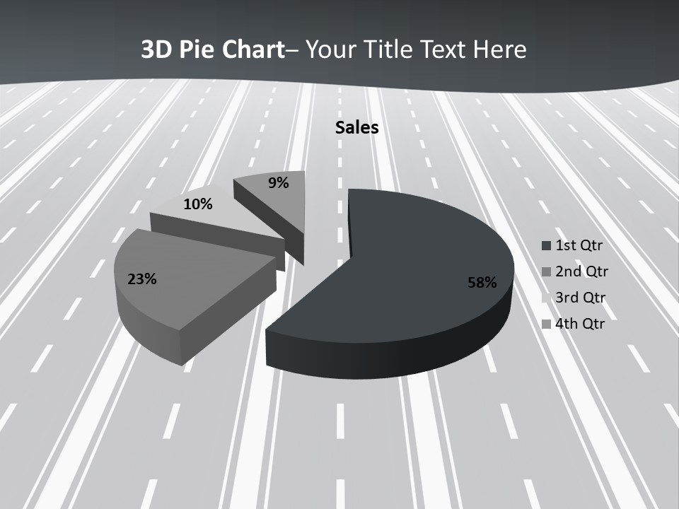 Numberless Illustration Car PowerPoint Template