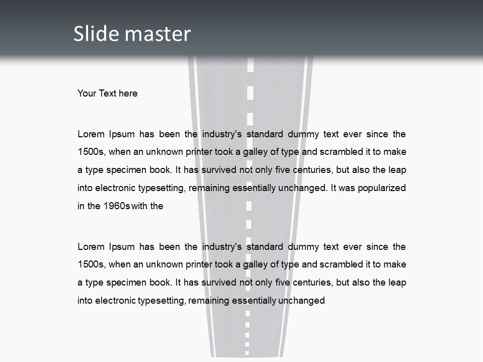 A Brochure With A Picture Of A Tall Building PowerPoint Template