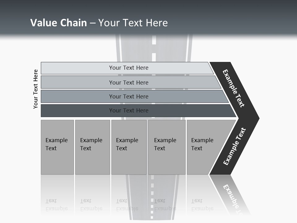 A Brochure With A Picture Of A Tall Building PowerPoint Template