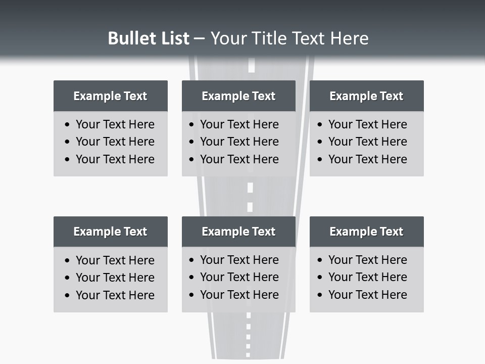 A Brochure With A Picture Of A Tall Building PowerPoint Template