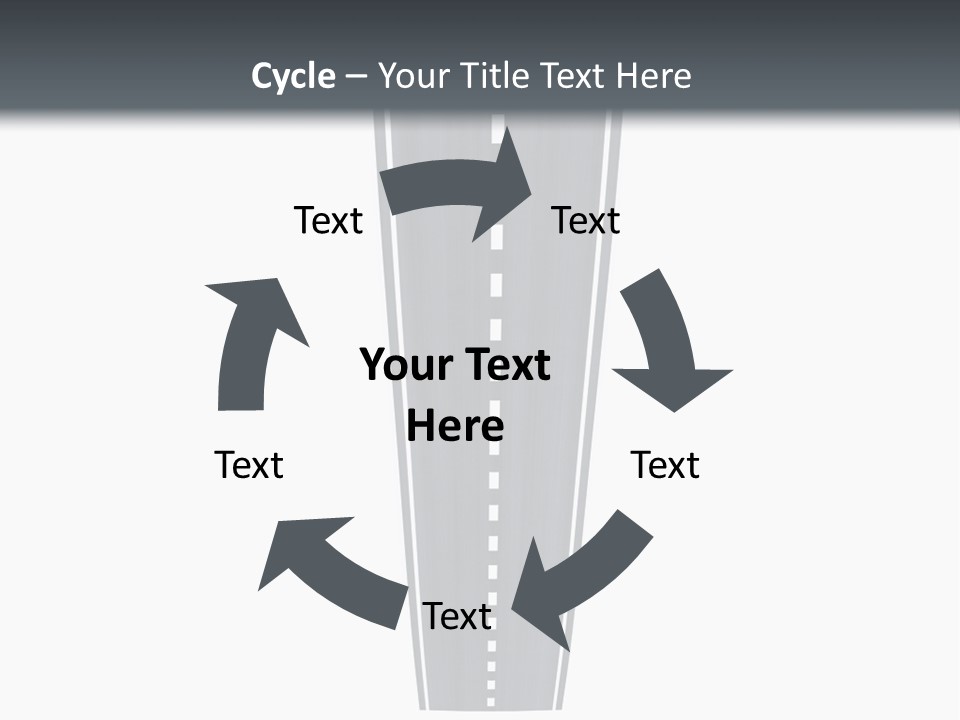 A Brochure With A Picture Of A Tall Building PowerPoint Template