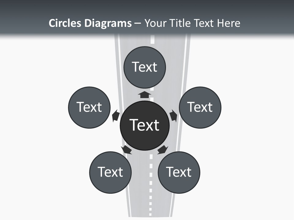 A Brochure With A Picture Of A Tall Building PowerPoint Template