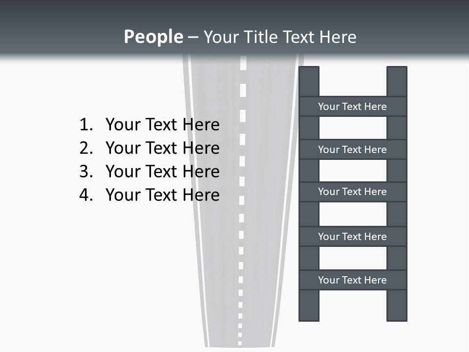 A Brochure With A Picture Of A Tall Building PowerPoint Template