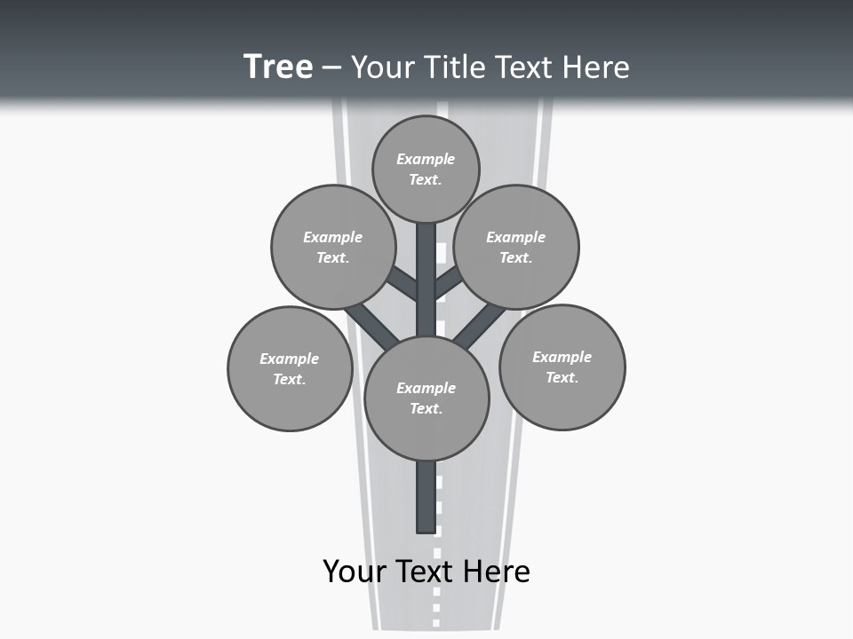 A Brochure With A Picture Of A Tall Building PowerPoint Template
