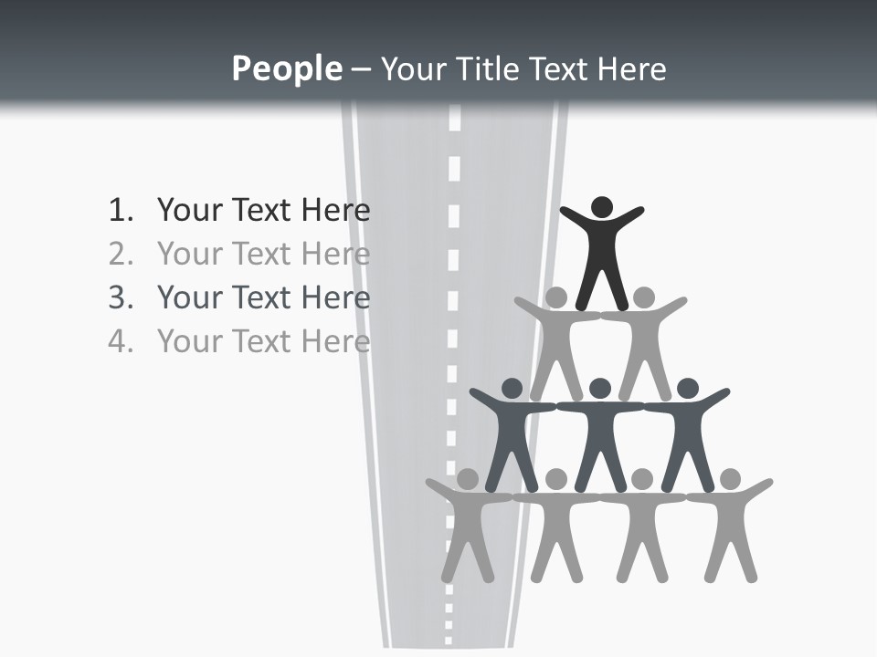 A Brochure With A Picture Of A Tall Building PowerPoint Template