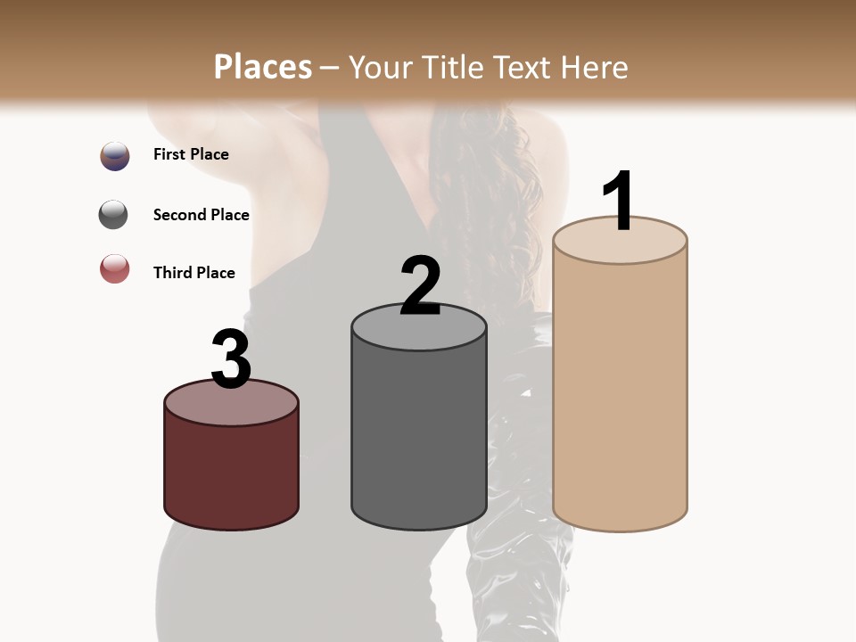 Model Womanhood Glamour PowerPoint Template