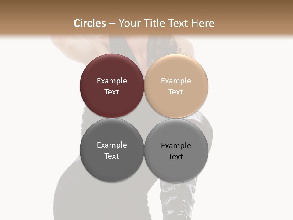 Model Womanhood Glamour PowerPoint Template