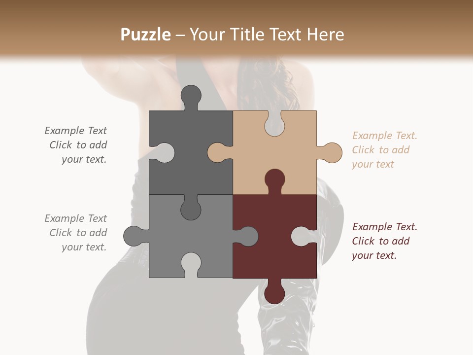 Model Womanhood Glamour PowerPoint Template