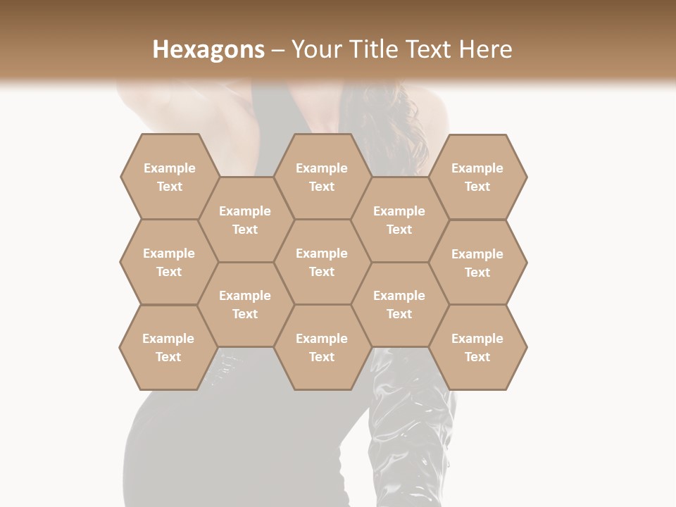 Model Womanhood Glamour PowerPoint Template