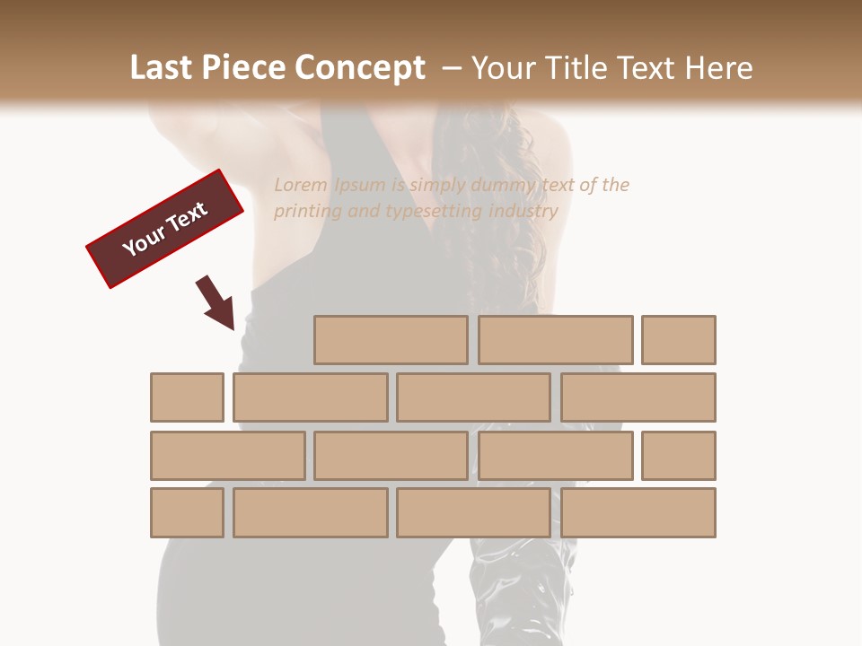 Model Womanhood Glamour PowerPoint Template