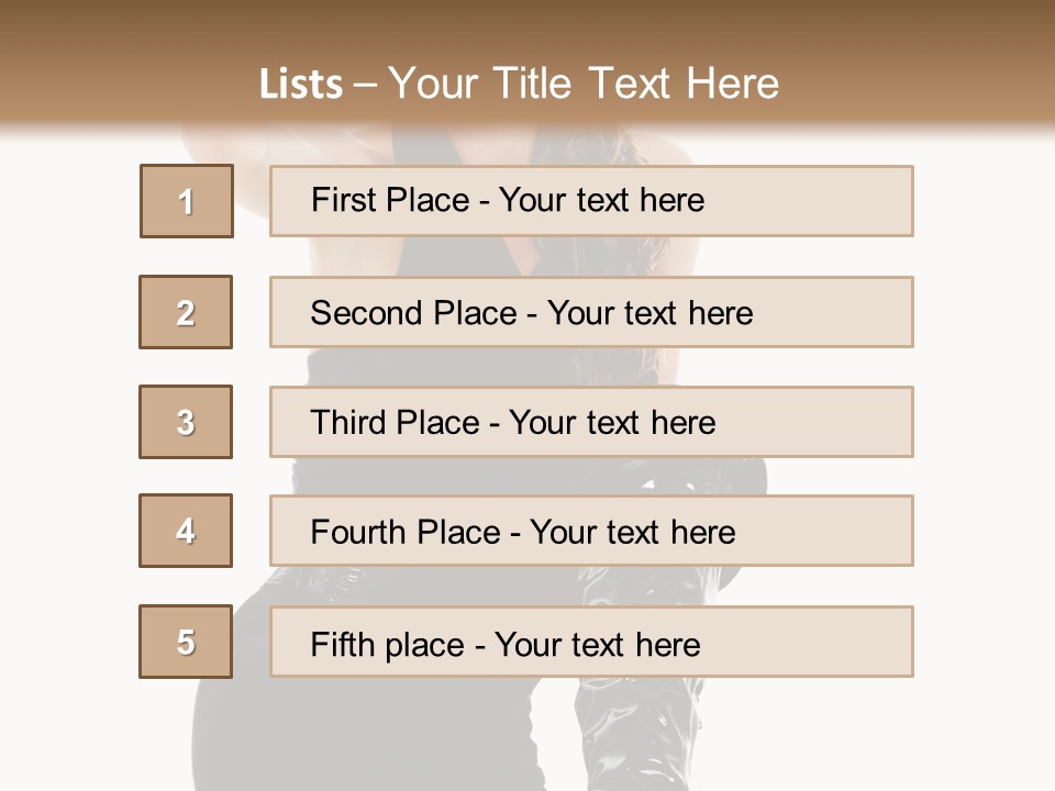 Model Womanhood Glamour PowerPoint Template
