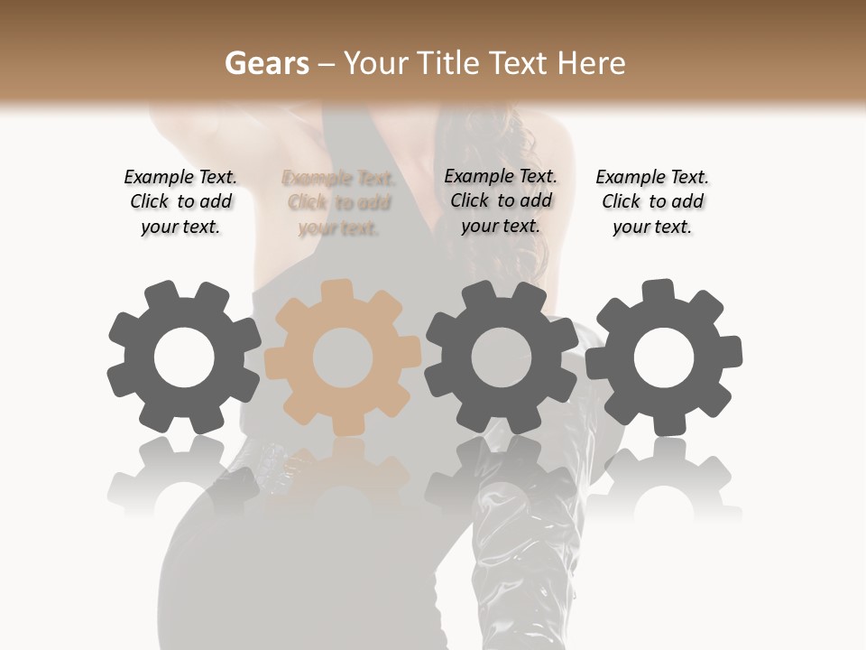 Model Womanhood Glamour PowerPoint Template