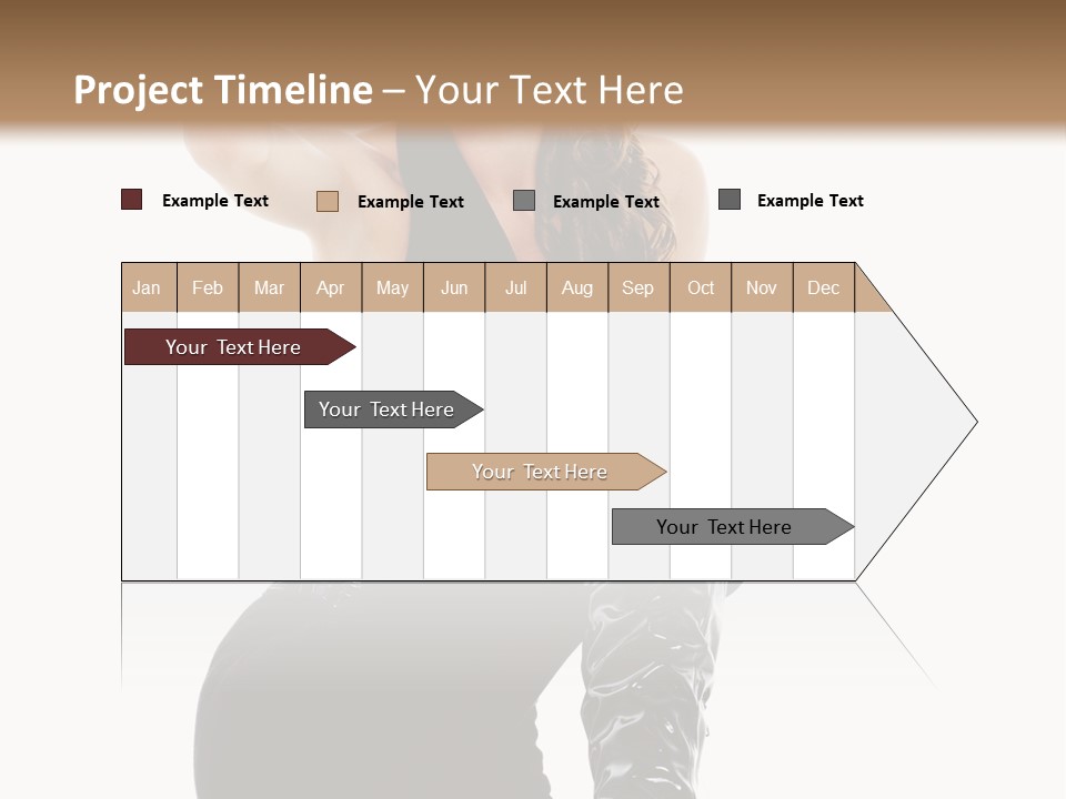 Model Womanhood Glamour PowerPoint Template