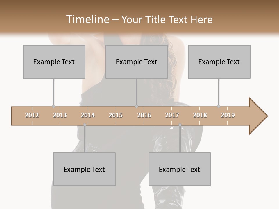 Model Womanhood Glamour PowerPoint Template