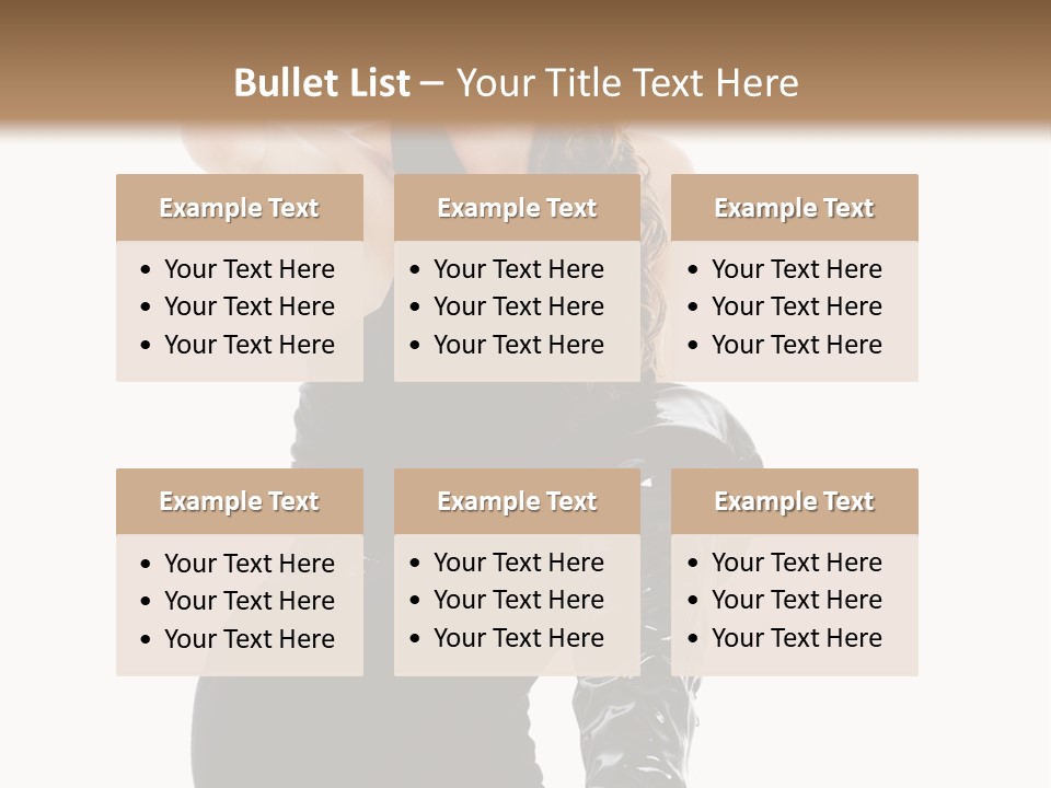 Model Womanhood Glamour PowerPoint Template