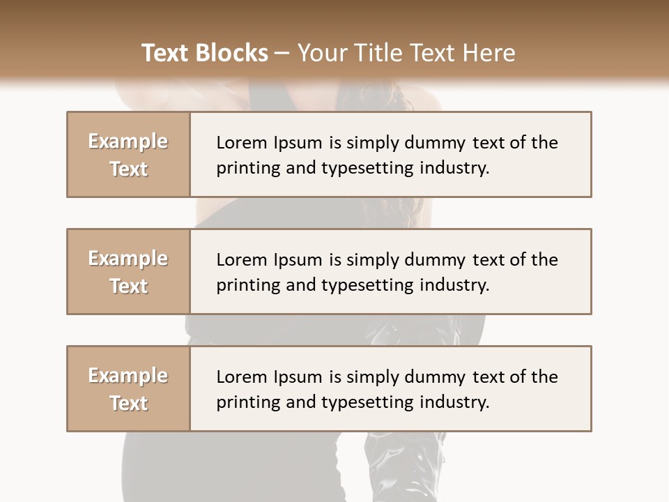 Model Womanhood Glamour PowerPoint Template