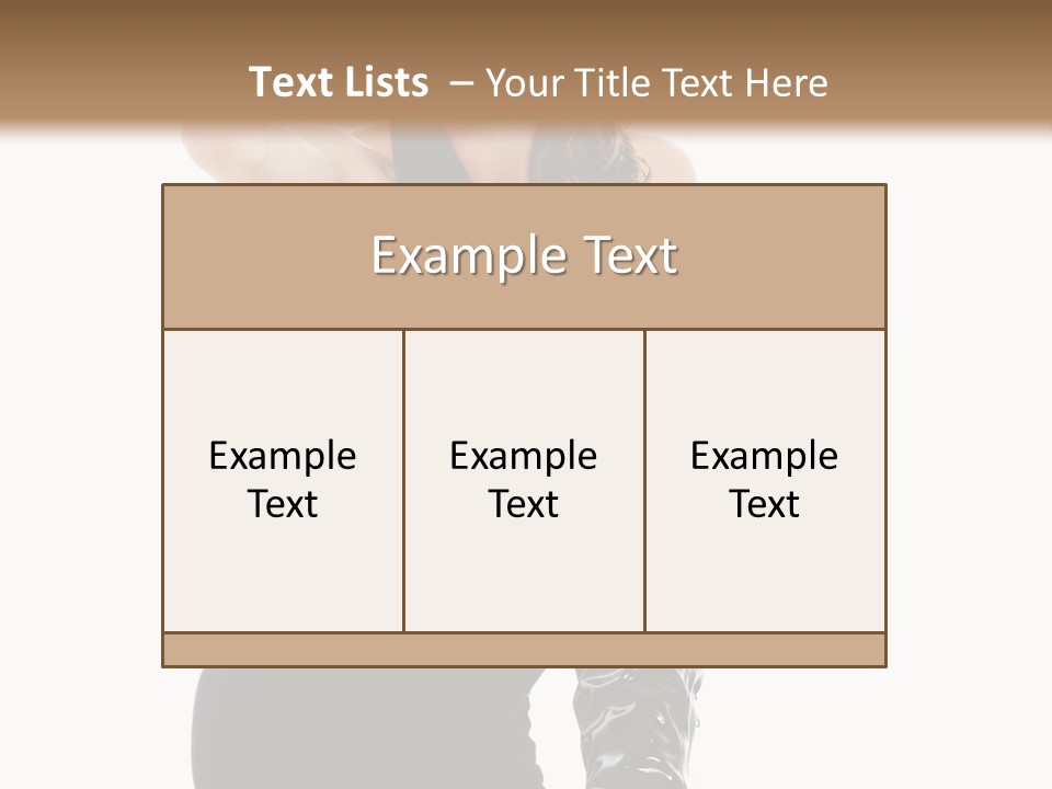 Model Womanhood Glamour PowerPoint Template