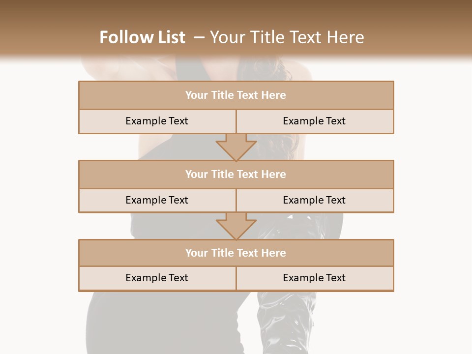 Model Womanhood Glamour PowerPoint Template