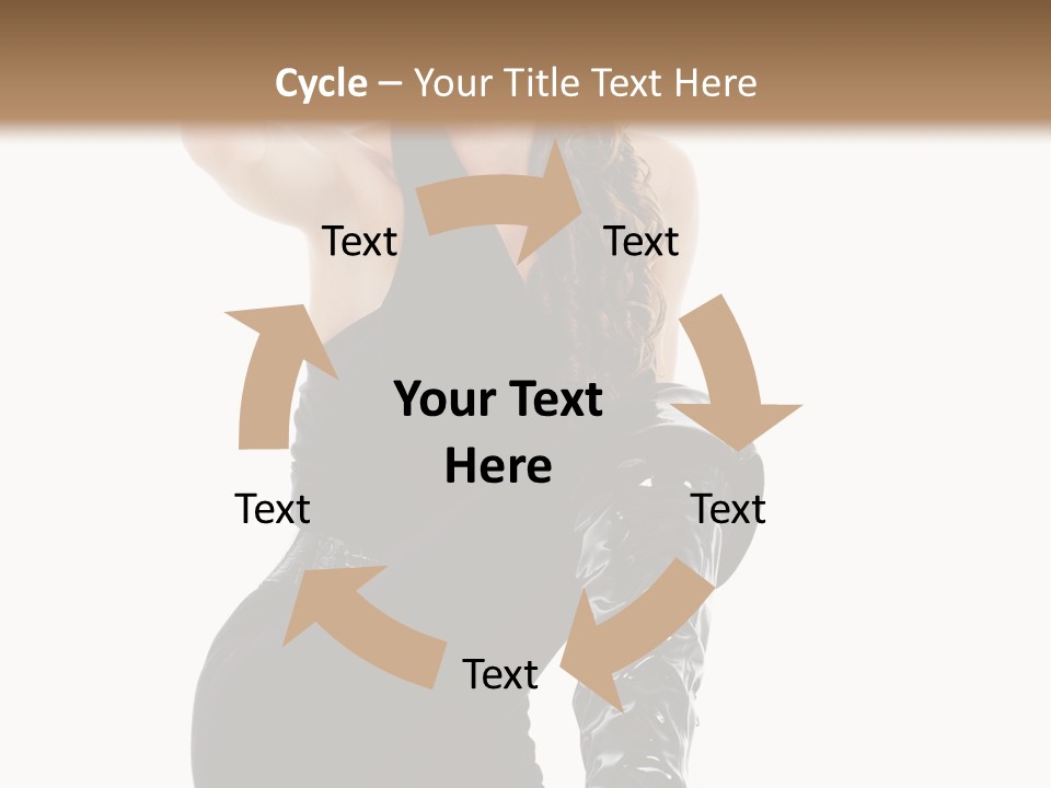Model Womanhood Glamour PowerPoint Template