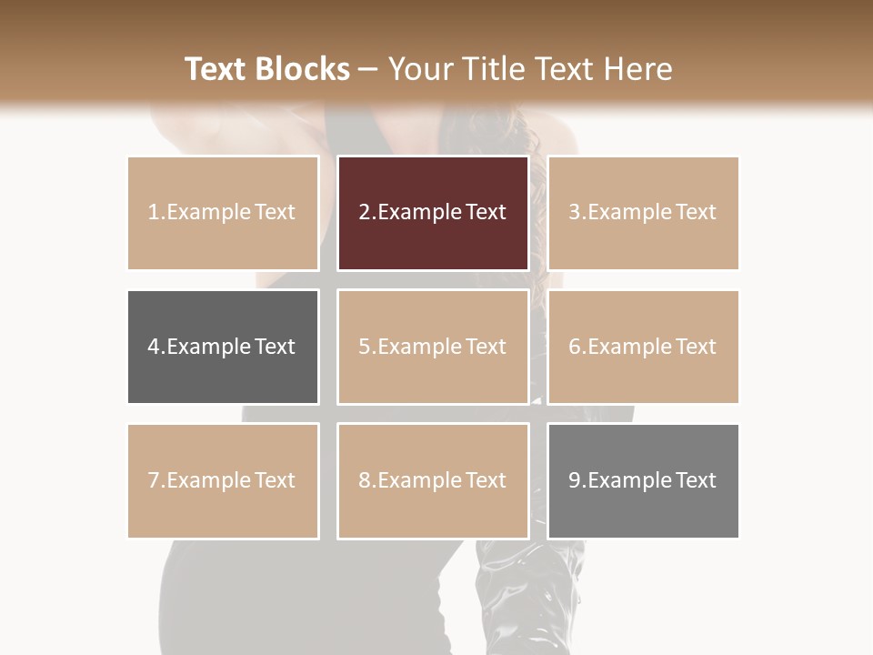 Model Womanhood Glamour PowerPoint Template