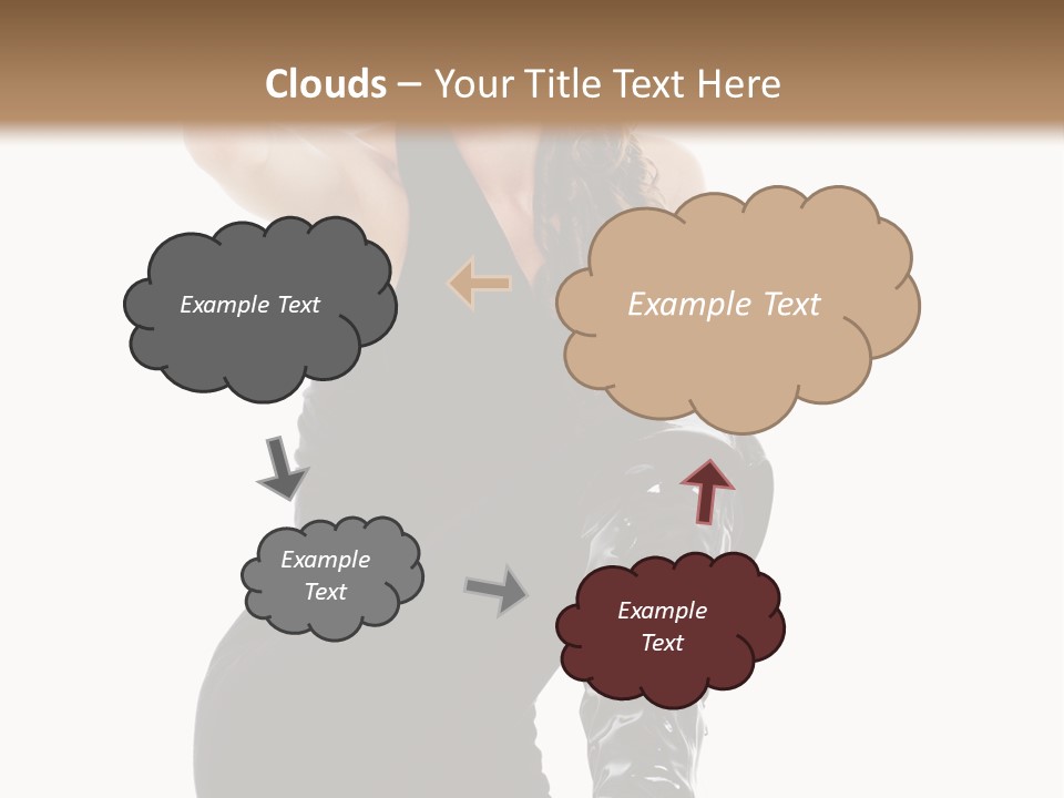 Model Womanhood Glamour PowerPoint Template