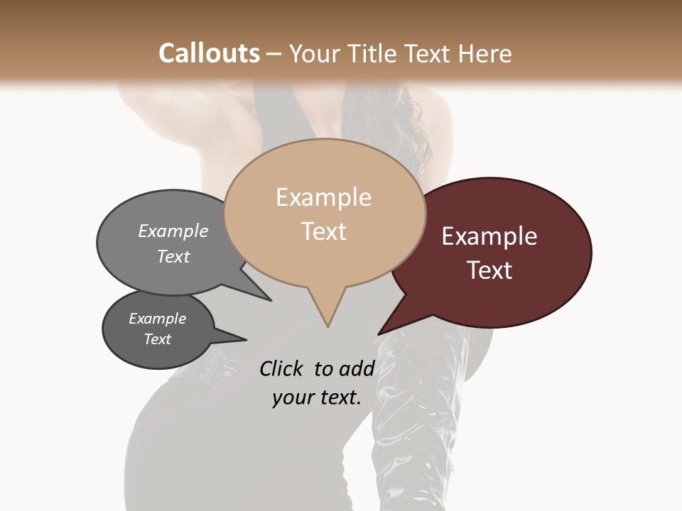 Model Womanhood Glamour PowerPoint Template