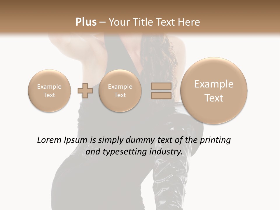 Model Womanhood Glamour PowerPoint Template