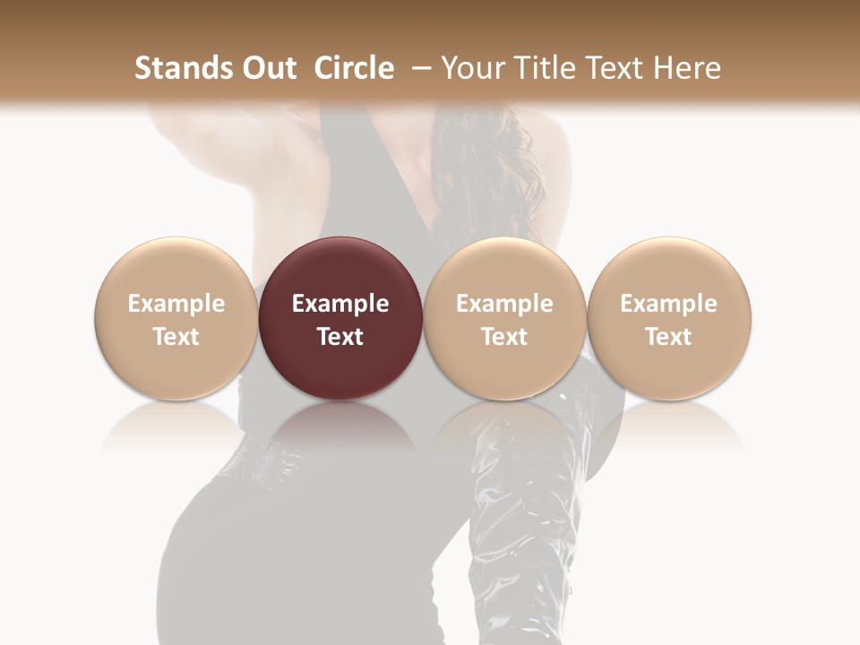 Model Womanhood Glamour PowerPoint Template