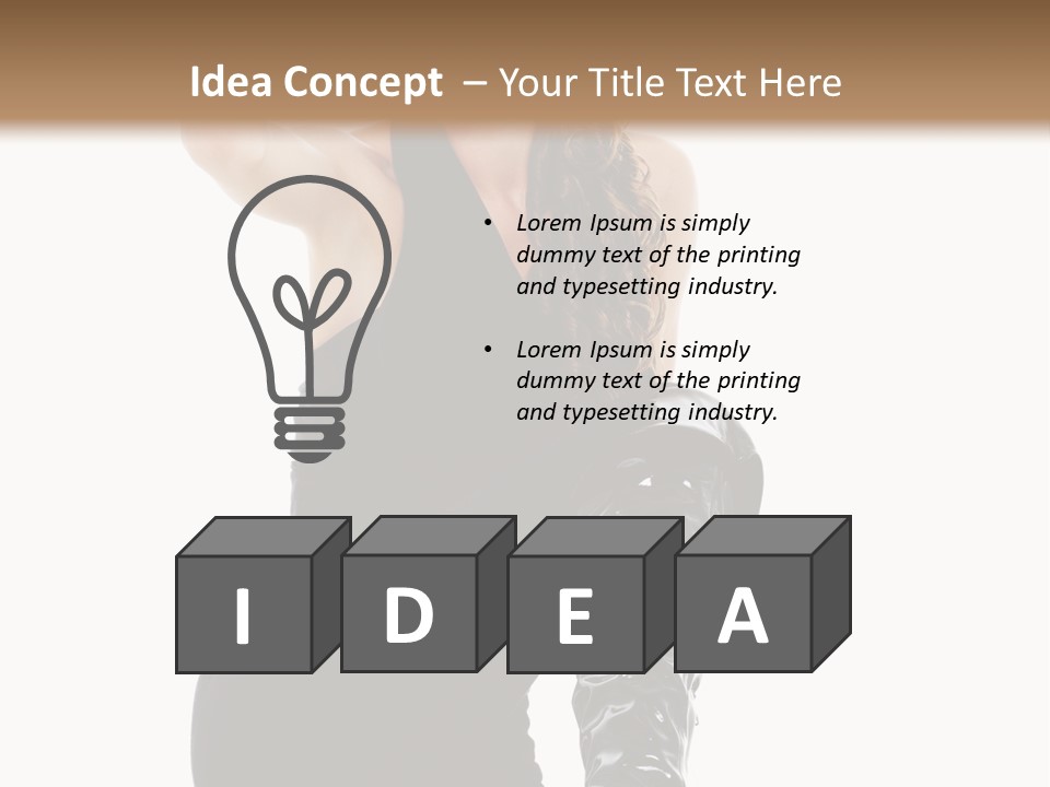 Model Womanhood Glamour PowerPoint Template