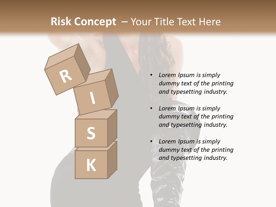 Model Womanhood Glamour PowerPoint Template