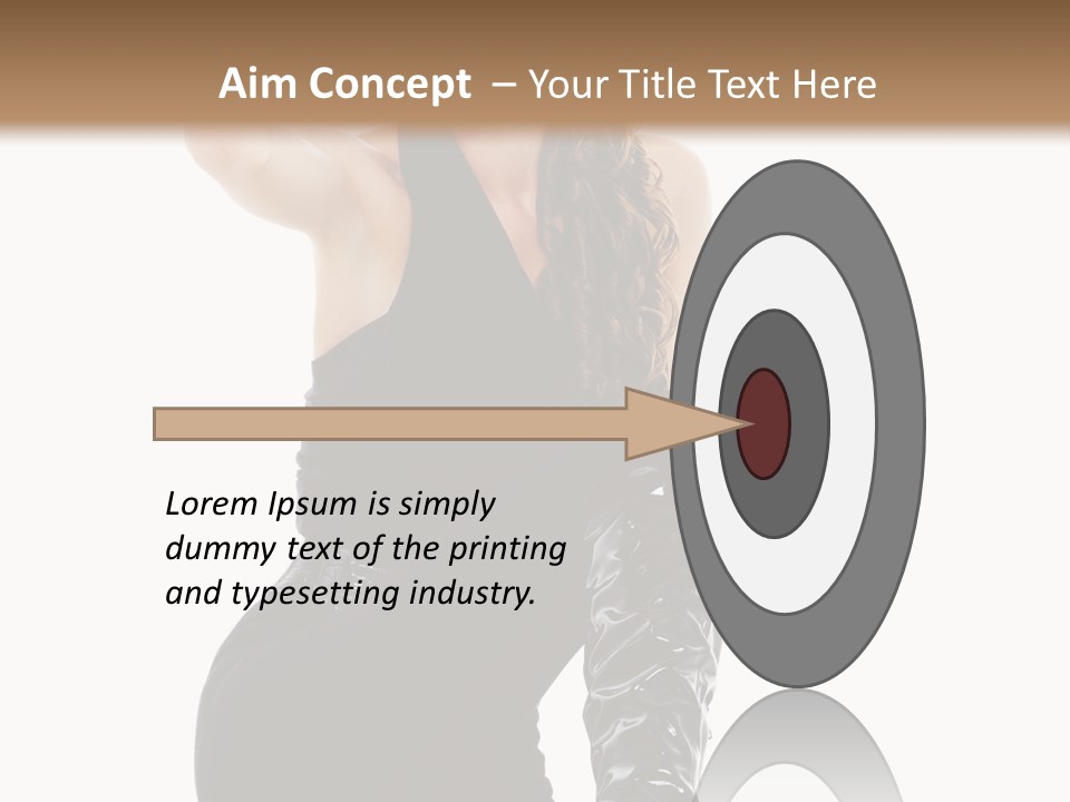 Model Womanhood Glamour PowerPoint Template