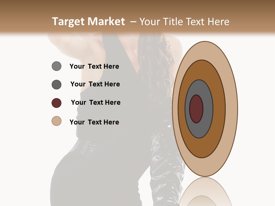 Model Womanhood Glamour PowerPoint Template