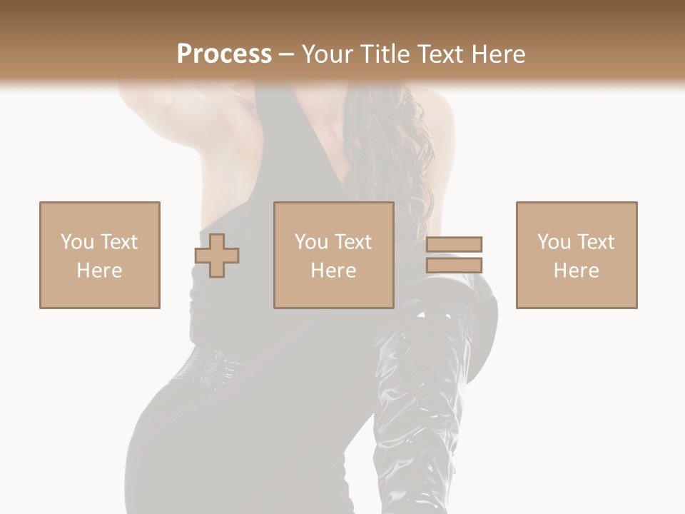 Model Womanhood Glamour PowerPoint Template