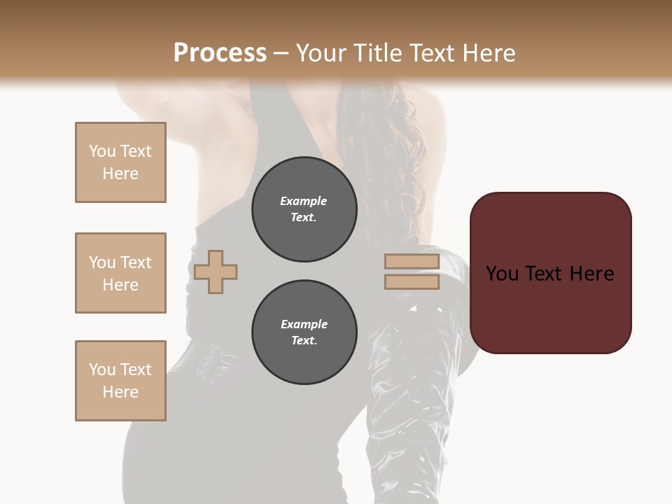 Model Womanhood Glamour PowerPoint Template