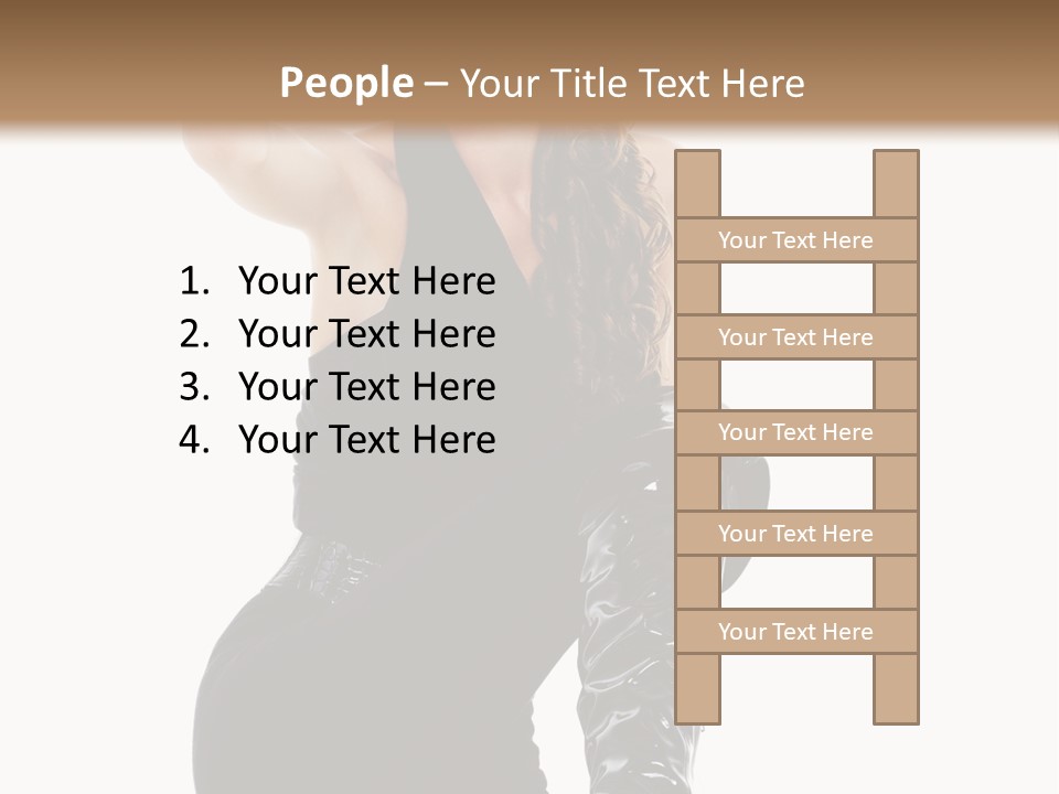Model Womanhood Glamour PowerPoint Template