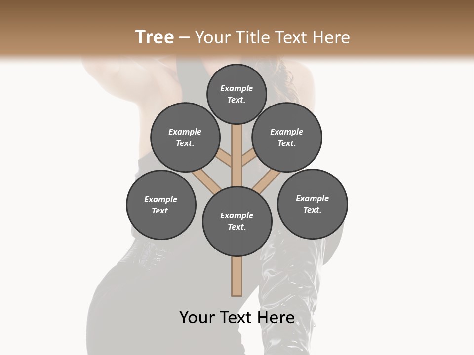 Model Womanhood Glamour PowerPoint Template