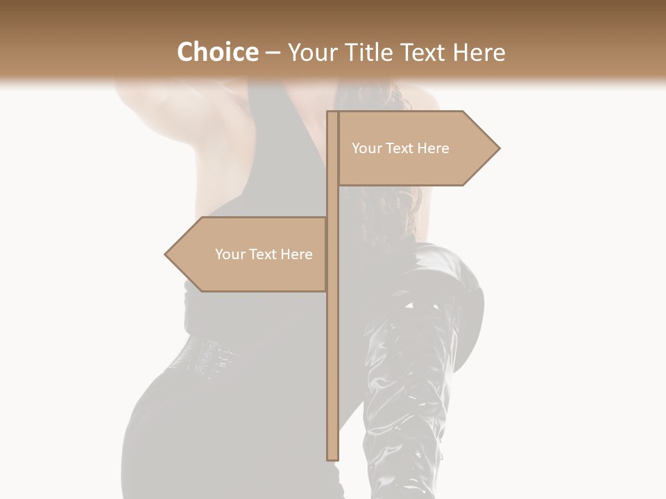 Model Womanhood Glamour PowerPoint Template