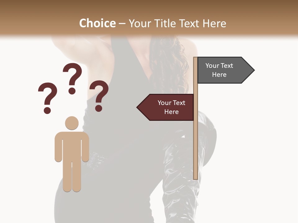 Model Womanhood Glamour PowerPoint Template