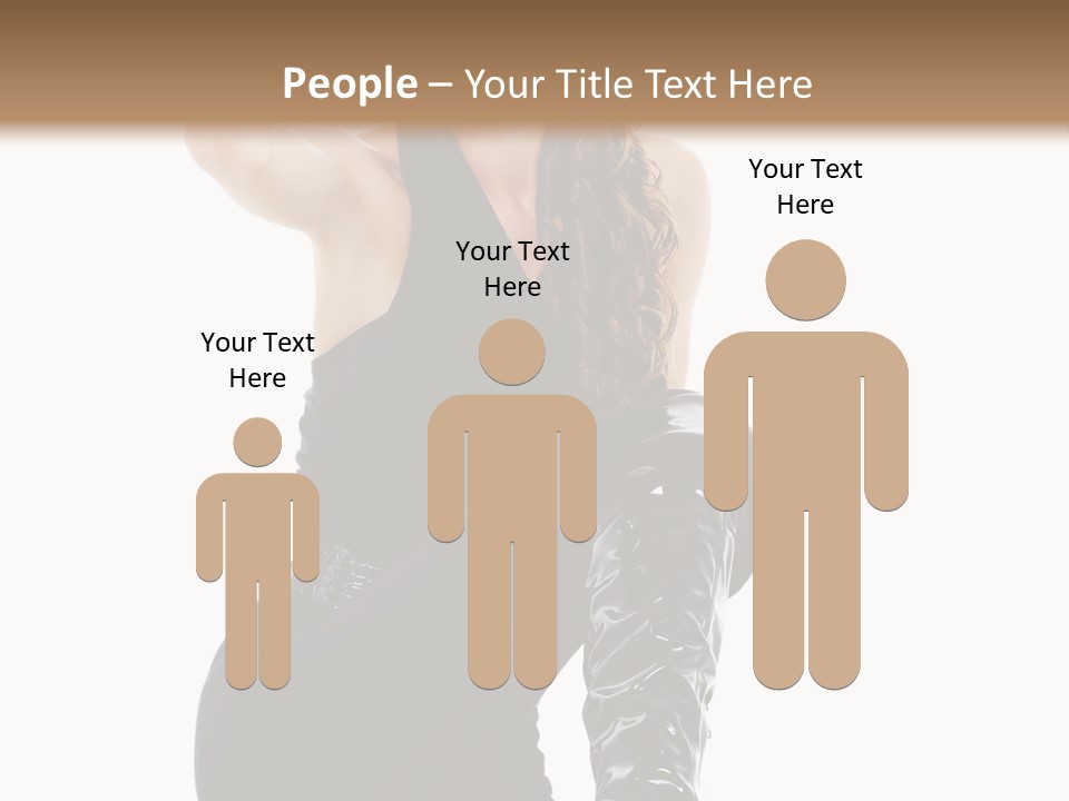 Model Womanhood Glamour PowerPoint Template