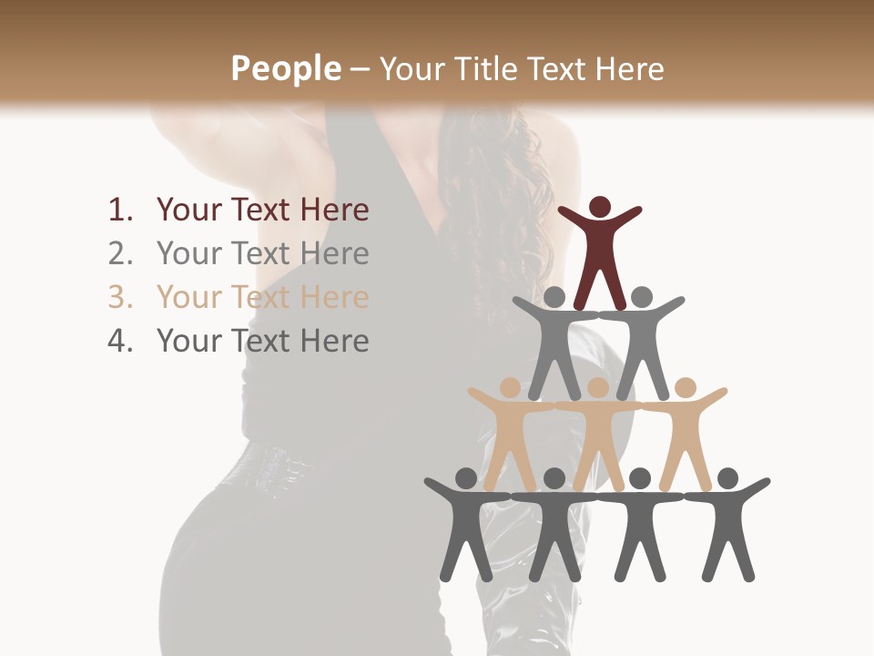 Model Womanhood Glamour PowerPoint Template