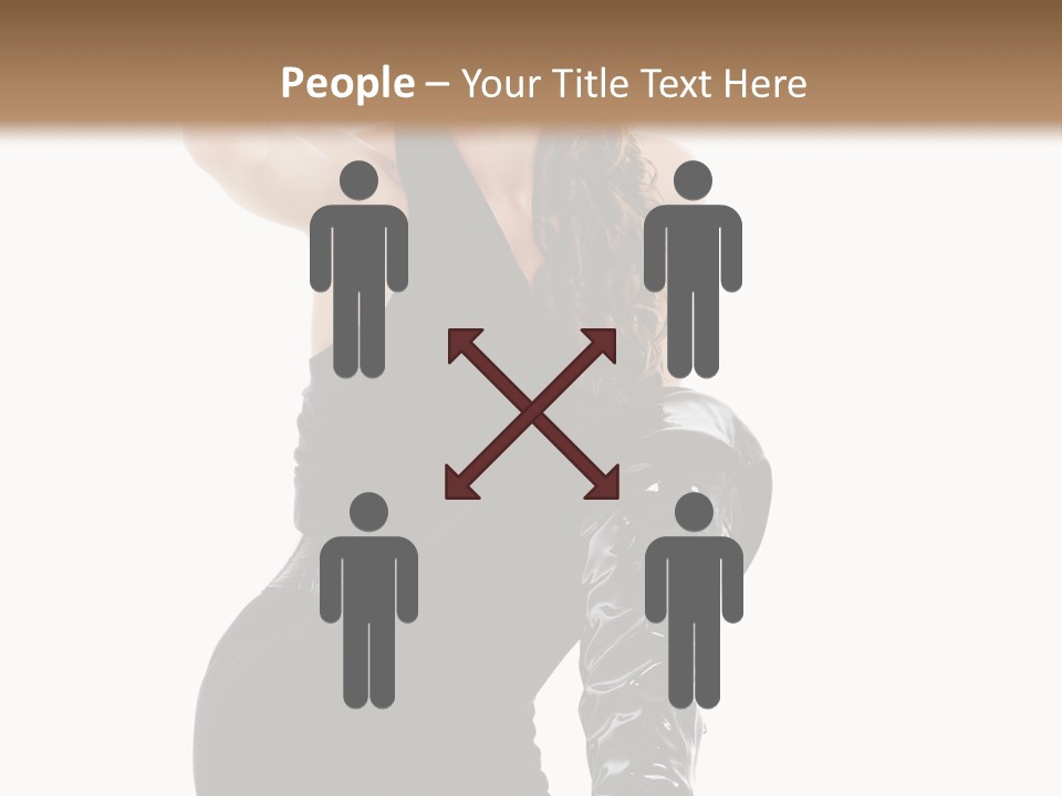 Model Womanhood Glamour PowerPoint Template