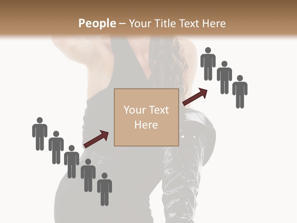 Model Womanhood Glamour PowerPoint Template