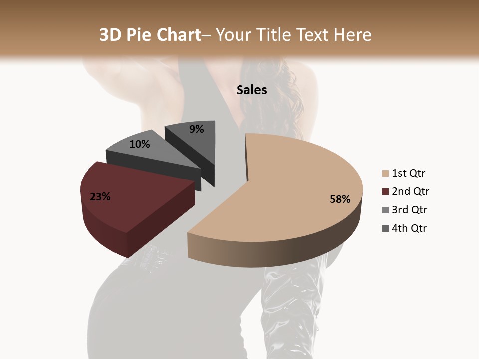 Model Womanhood Glamour PowerPoint Template