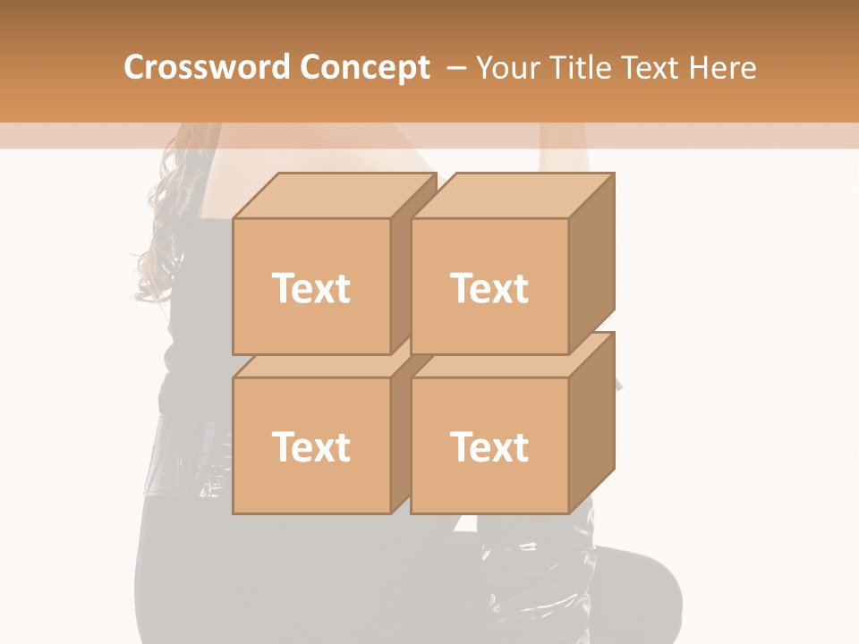 A Woman In Black Boots And A Top Hat PowerPoint Template