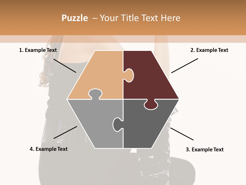 A Woman In Black Boots And A Top Hat PowerPoint Template