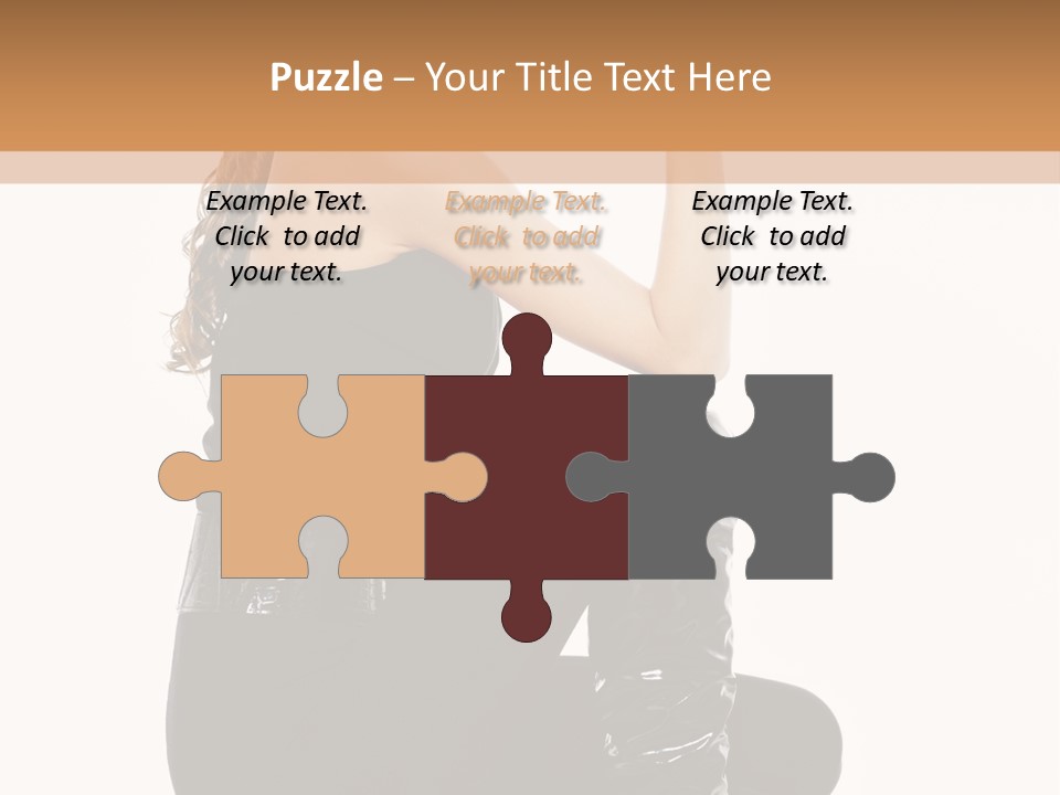 A Woman In Black Boots And A Top Hat PowerPoint Template